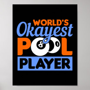 Weltweit Tokest Pool Player Billard Poster