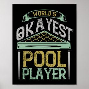 Weltweit Tokest Pool Player Billard Poster