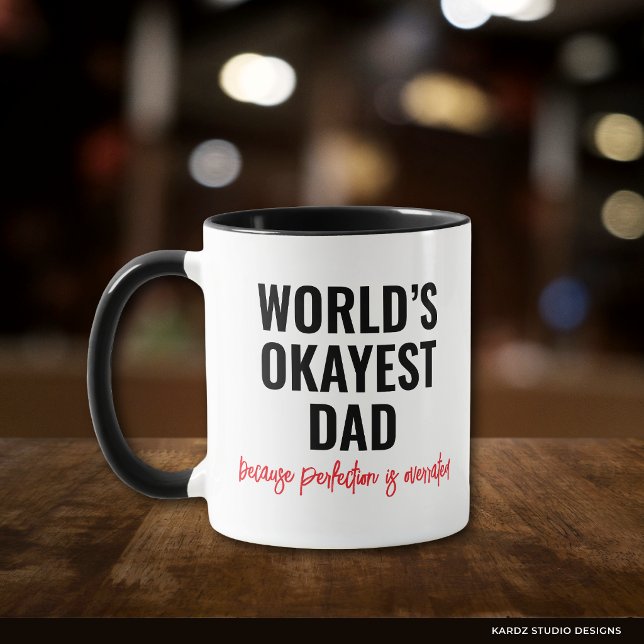 Weltweit tollster Vater-Zitat Tasse (Design repeats front and back.)