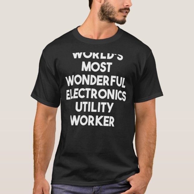 Weltweit wunderbarster Elektronikfachmann T-Shirt (Vorderseite)