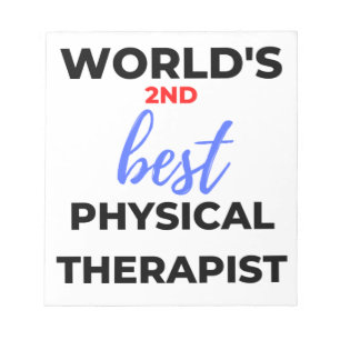 Weltweit zweitbester Physiotherapeut 2 Notizblock