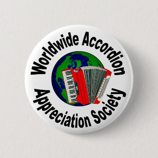 Weltweite Akkordeon-Anerkennungs-Gesellschaft Button
