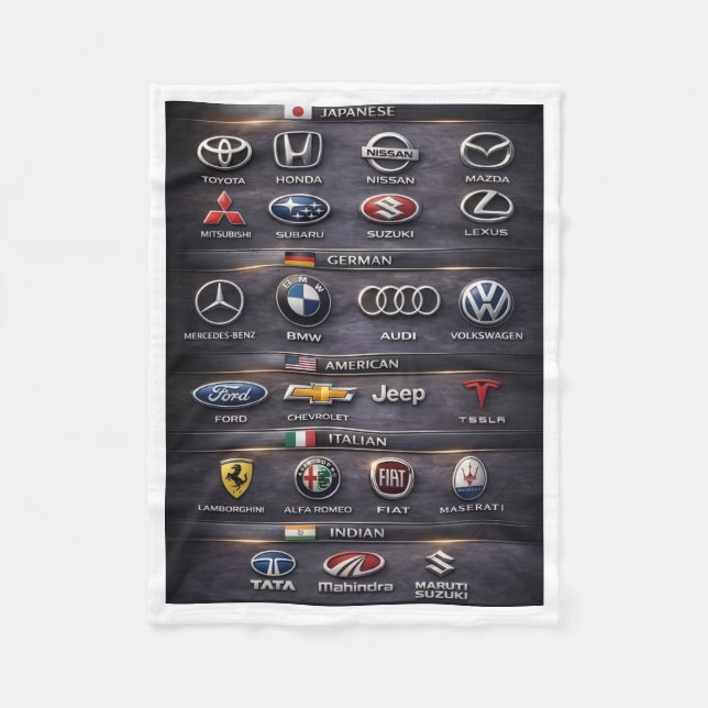Weltweite Automarken Logos Decke (Vorderseite)