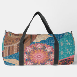 Weltweite Harmonie Kulturfusion Druckknopf Nähtasc Duffle Bag