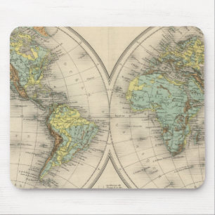 Weltweite hypsometrische Karten Mousepad