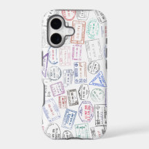Weltweite Passstempel auf einer iPhone / iPad-Hüll
