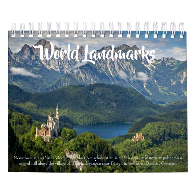 Weltweite Sehenswürdigkeiten Kalender (Titelbild)