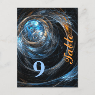 Weltweite Tischnummer Postkarte