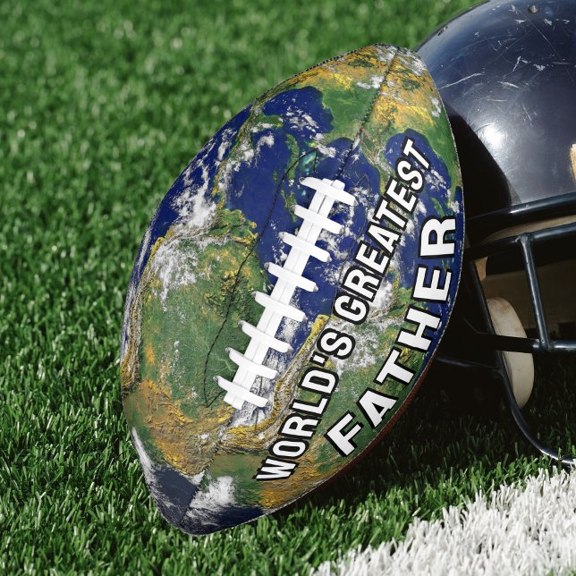 Weltweite Weltkarte des größten Vaters Planet Erde Football (world's greatest father earth globe football)