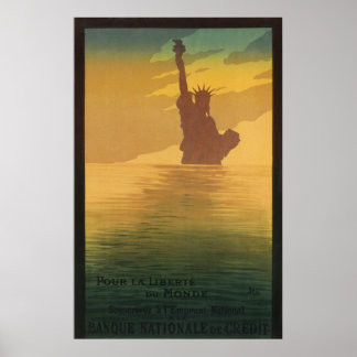 Weltweite Werbung für die Freiheitsstatue New York Poster