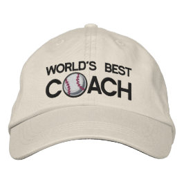 Weltweiter Best-Baseball-Coach Bestickte Baseballkappe