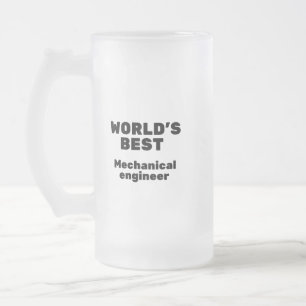 Weltweiter bester Maschineningenieur Mattglas Bierglas