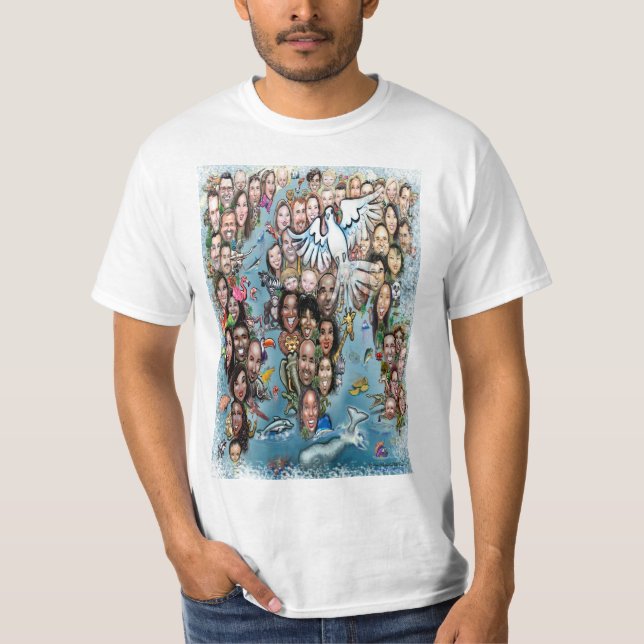 Weltweiter Frieden T-Shirt (Vorderseite)