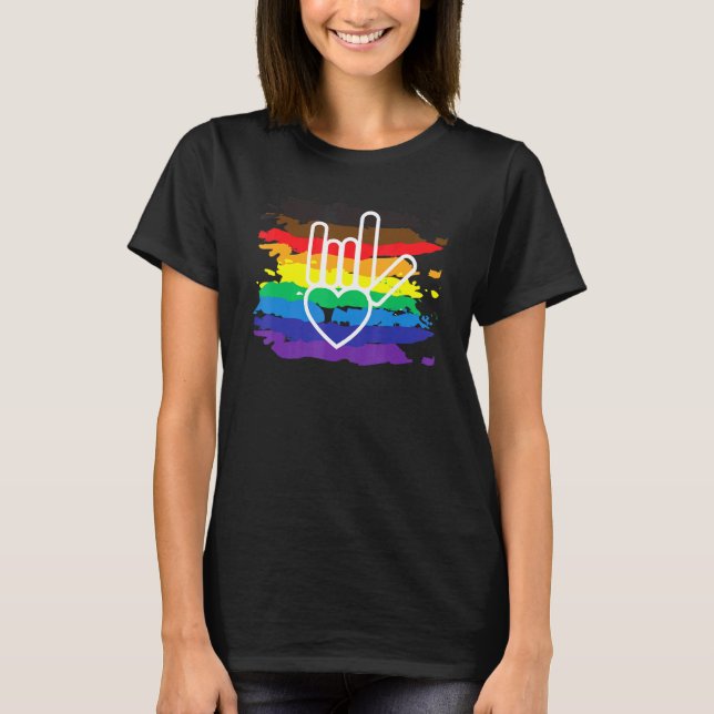 Weltweiter Gay Pride Gleichstellung Liebe Unity Lg T-Shirt (Vorderseite)