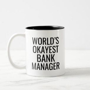 Weltweiter Manager der Weltbank Zweifarbige Tasse