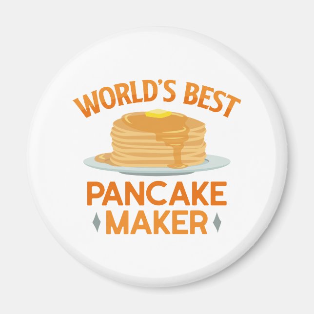 Weltweiter Pancakes-Maker Magnet (Vorne)