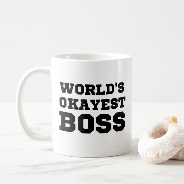 Weltweiter Superboss Kaffeetasse (Mit Donut)