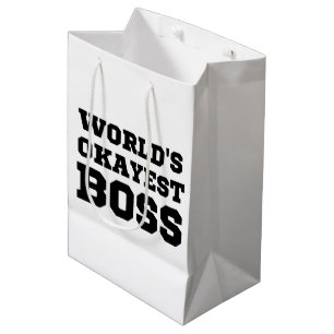 Weltweiter Superboss Mittlere Geschenktüte