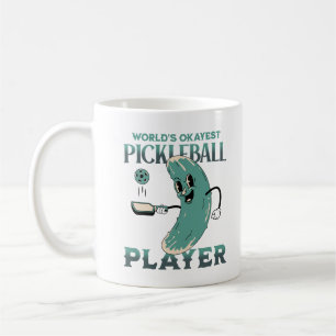 Weltweiter Superstar Pickleball-Spieler-Fun-Pickle Kaffeetasse