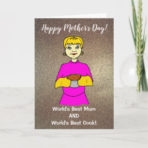 Weltweiter Tag der besten Mutter Cook Blonde Mutte Karte