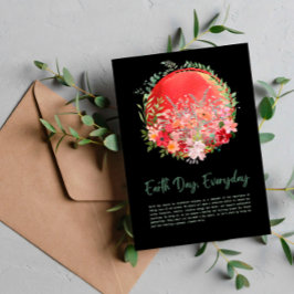 Weltweiter Tag der Erderwärmung Postkarte