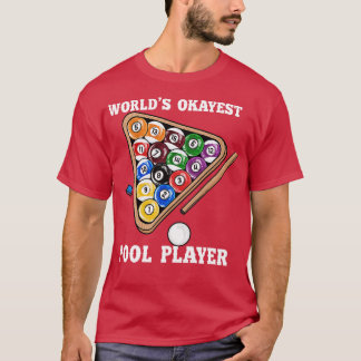 Weltweiter Token Pool Player Ich Pool Billard Play T-Shirt
