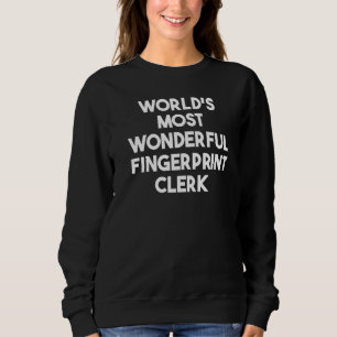 Weltweiter wunderbarster Fingerabdruck-Mitarbeiter Sweatshirt