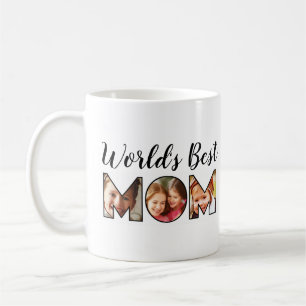 Weltweites bestes Zitat zur Mama 3 FotoCollage Kaffeetasse