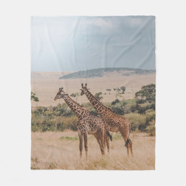WELTWILDLIFE TAG FLEECEDECKE (Vorderseite)