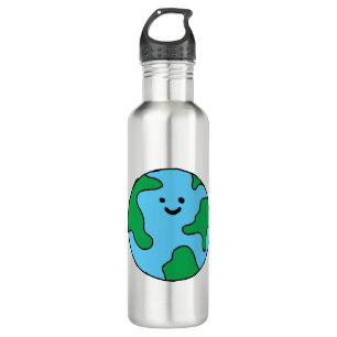 Weltwirtschaftliches Icon Happy Earth Clipart - Ec Edelstahlflasche