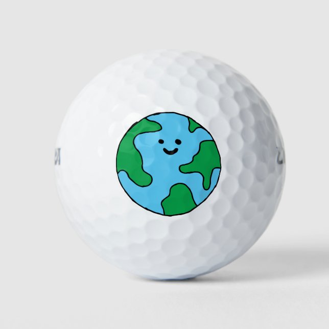 Weltwirtschaftliches Icon Happy Earth Clipart - Ec Golfball (Vorderseite)