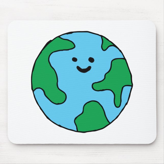 Weltwirtschaftliches Icon Happy Earth Clipart - Ec Mousepad (Vorne)