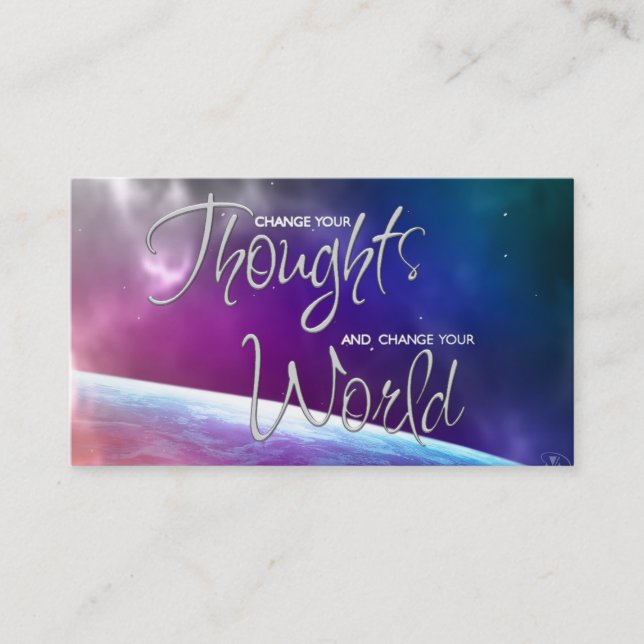 Weltwirtschaftskarten ändern visitenkarte (Vorderseite)