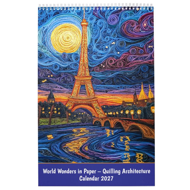 Weltwunder aus Papier – Quilling-Architektur Kalender (Titelbild)
