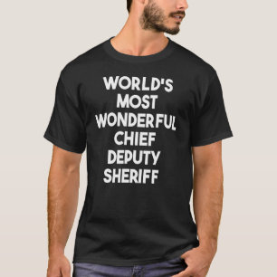 Weltwunderbarster Chefvertreter Sheriffs T-Shirt