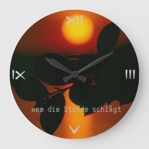 Wem die Zeit schlägt Große Wanduhr