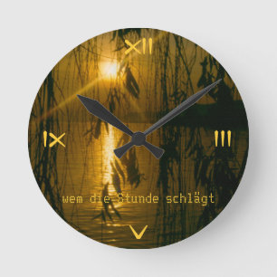 Wem die Zeit schlägt Runde Wanduhr
