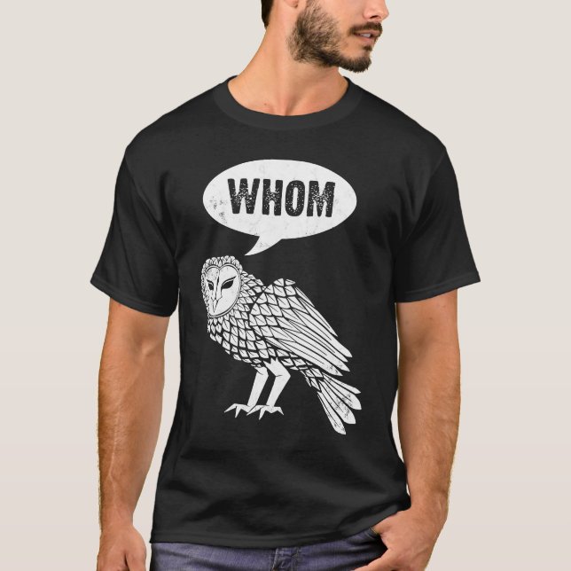 Wem Eule Eule  Vogel Fans Vogelbeobachter T-Shirt (Vorderseite)