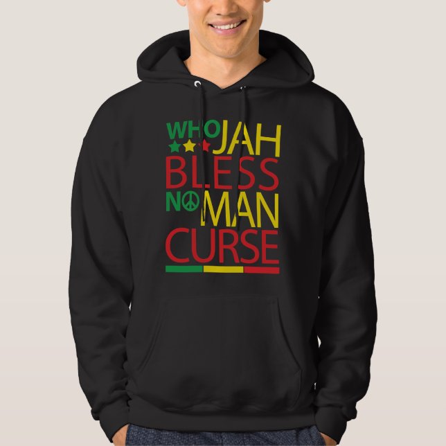 Wem Jah keinen Mann-Fluch segnen Hoodie (Vorderseite)
