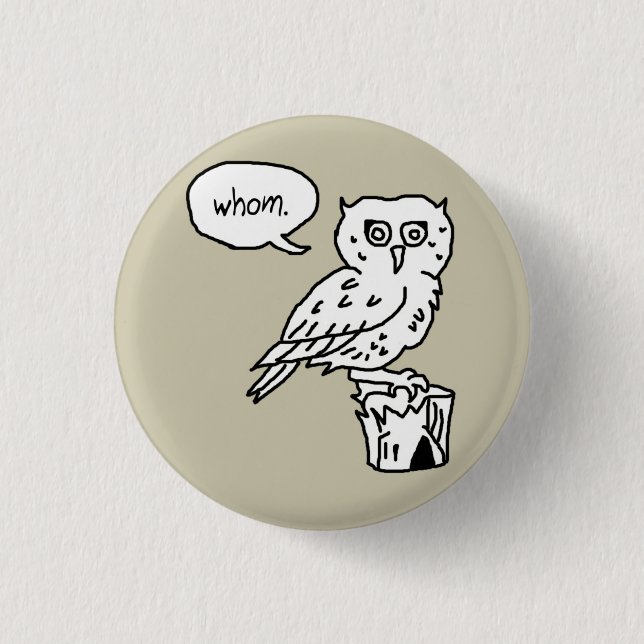 wem Knopf der Grammatik g33k Button (Vorderseite)