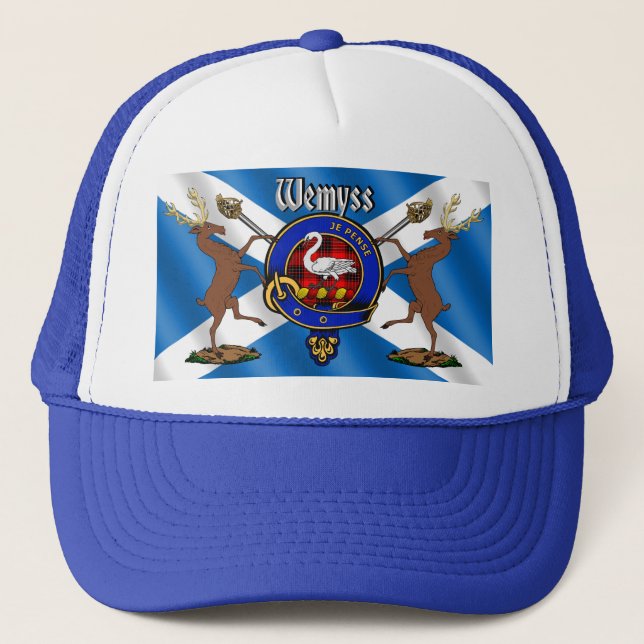 Wemyss Clan Abzeichen Trucker Hat Truckerkappe (Vorderseite)
