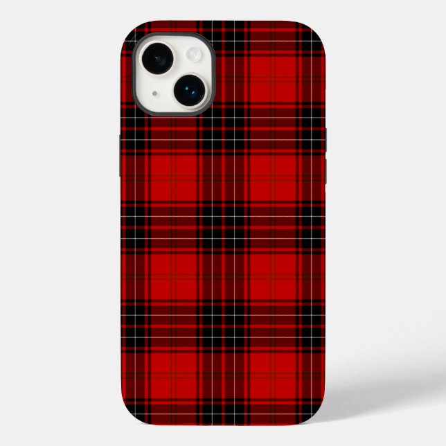 Wemyss tartan red black kariert Case-Mate iPhone hülle (Rückseite)