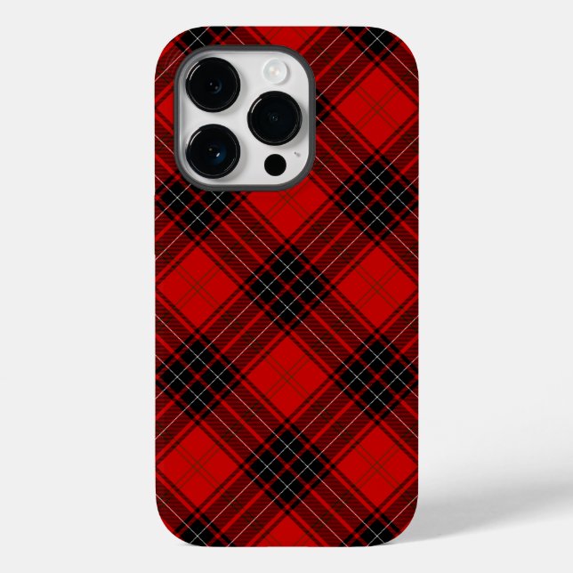 Wemyss tartan red black kariert Case-Mate iPhone hülle (Rückseite)
