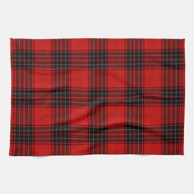 Wemyss tartan red black kariert geschirrtuch (Horizontal)