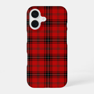 Wemyss Tartan Rot und Schwarz Kariert iPhone 16 Hülle
