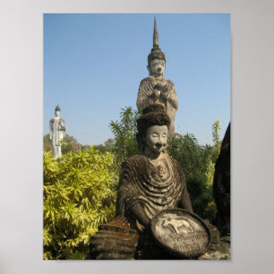 Wen beten Sie? Nong Khai, Isaan, Thailand Poster