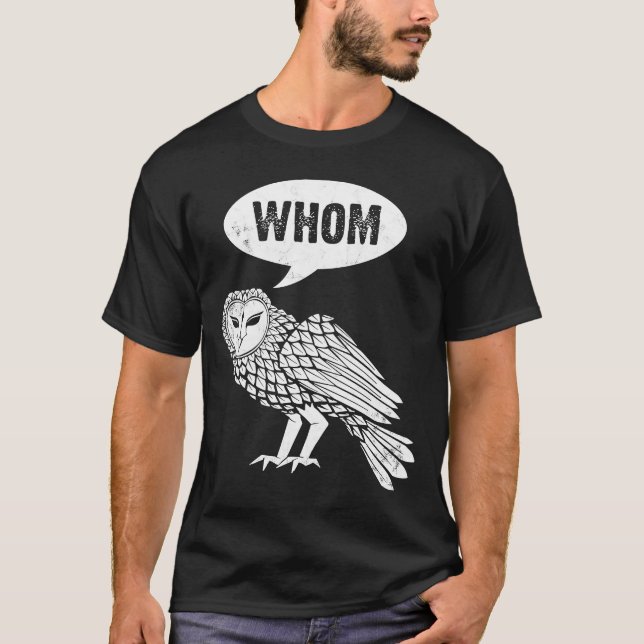 Wen die Eule fächert Vogelbeobachter T-Shirt (Vorderseite)