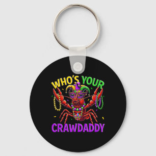 Wen Ihr Crawdaddy Crawfish Jester Bead Hat Mardi Schlüsselanhänger