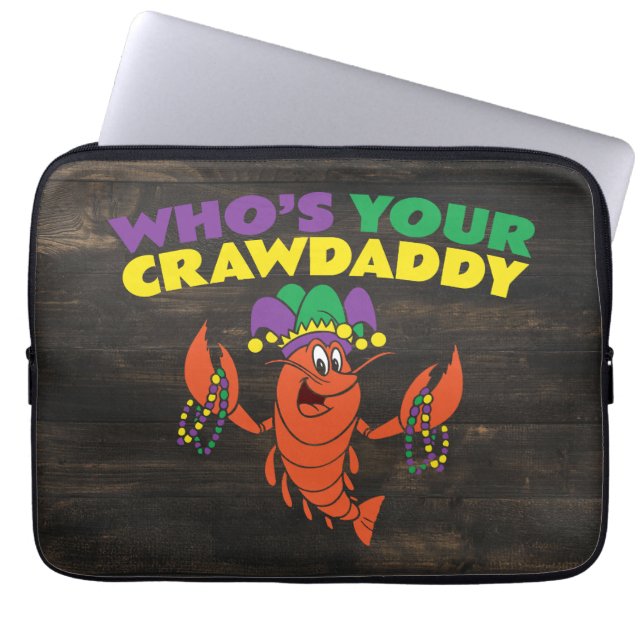 Wen Ihr Crawdaddy Crawfish Mardi Gras Funny Laptopschutzhülle (Vorderseite)