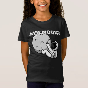 Wen Moon? - Funny Crypto Astronaut Meme T-Shirt